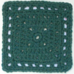 Free crochet afghan square pattern: Braggadocio