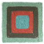 Free crochet afghan square pattern: Cat Tracks