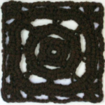 Free crochet afghan square pattern: Flibbertigibbet