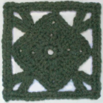 Free crochet afghan square pattern: Foofaraw