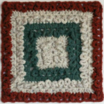 Free crochet afghan square pattern: Groovy Loops