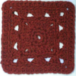 Free crochet afghan square pattern: Pastiche