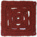 Free crochet afghan square pattern: Raillery