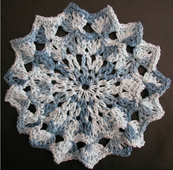 Free crochet dishcloth pattern: Anemone by Drew Emborsky, aka The Crochet Dude
