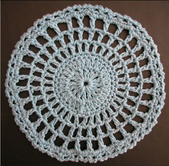 Free crochet dishcloth pattern: Concentricus by Drew Emborsky, aka The Crochet Dude