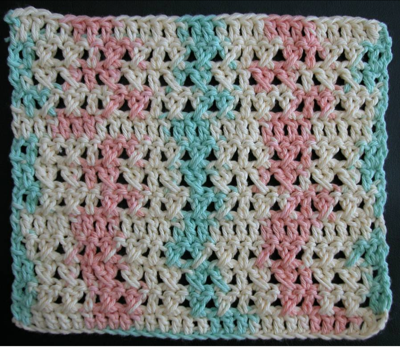 Free crochet dishcloth pattern: Formal Garden by Drew Emborsky aka The Crochet Dude