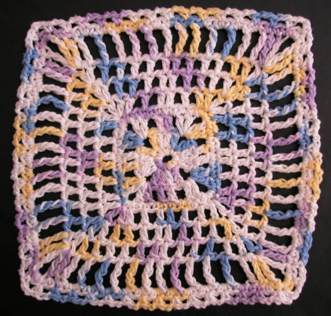 Free crochet dishcloth pattern: Quadratic by Drew Emborsky, aka The Crochet Dude