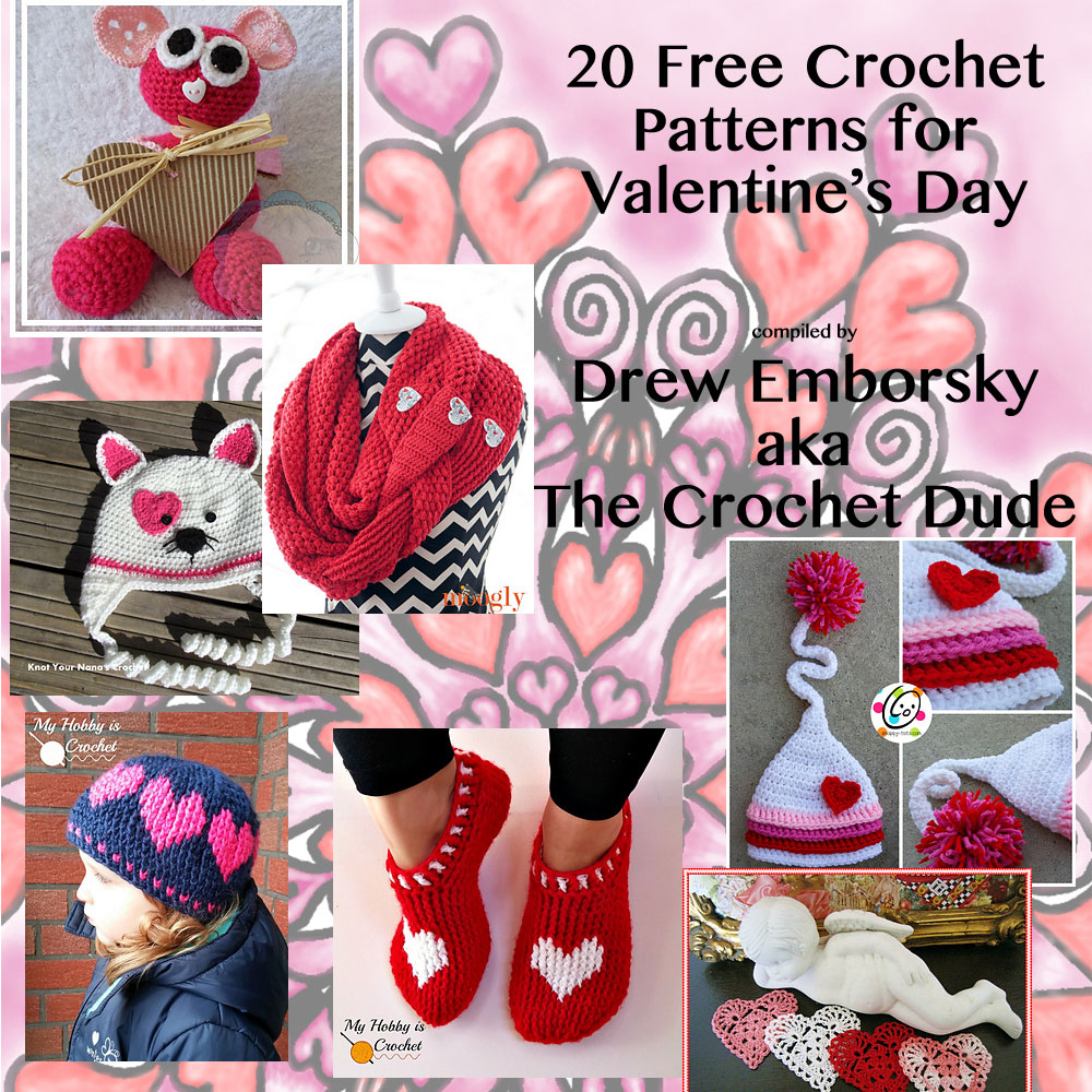 20 Free Crochet Patterns for Valentine's Day! - The Crochet Dude®