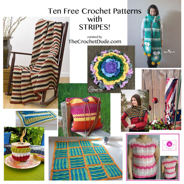 10 Free Crochet Patterns With Stripes The Crochet Dude®