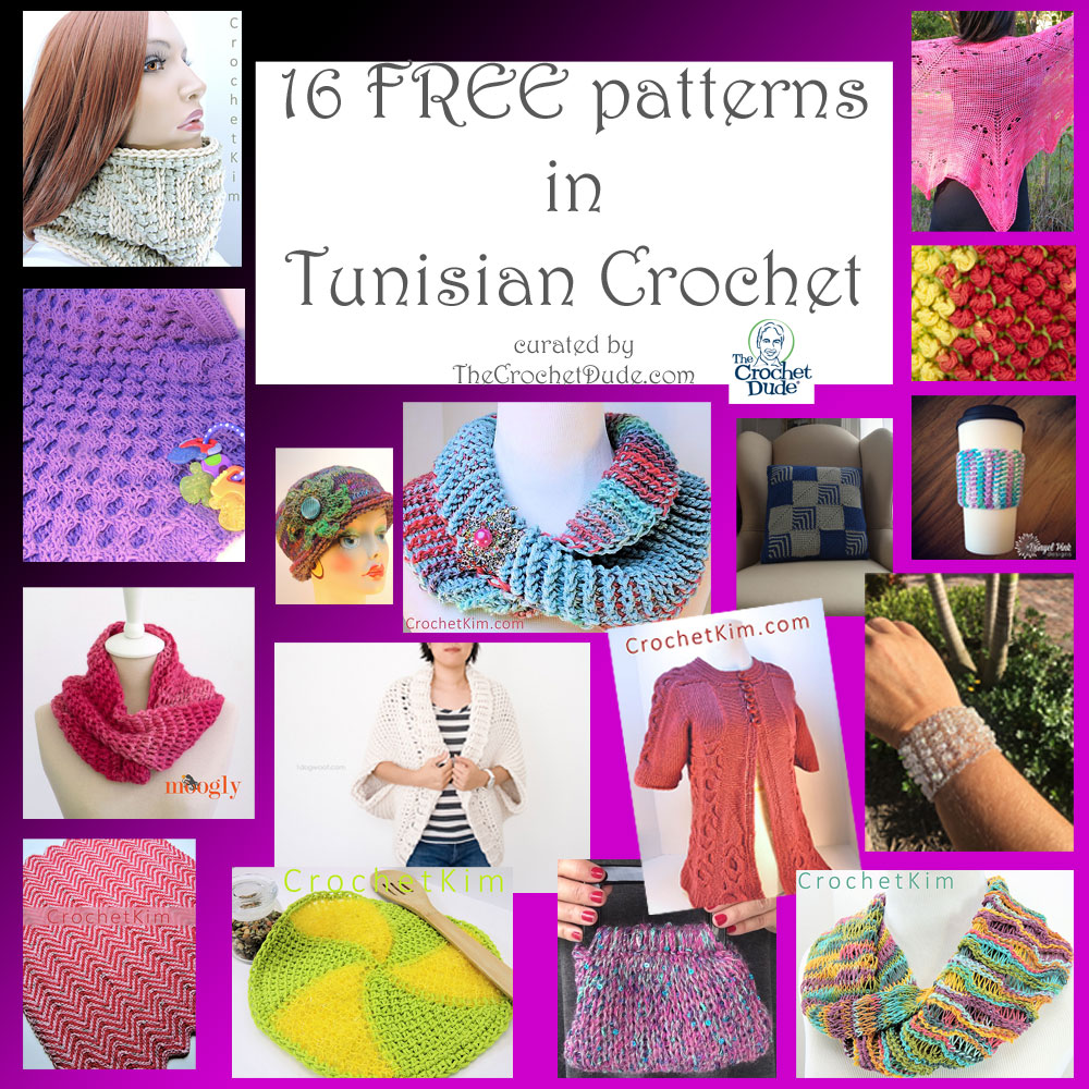 16 Free Patterns For Tunisian Crochet The Crochet Dude