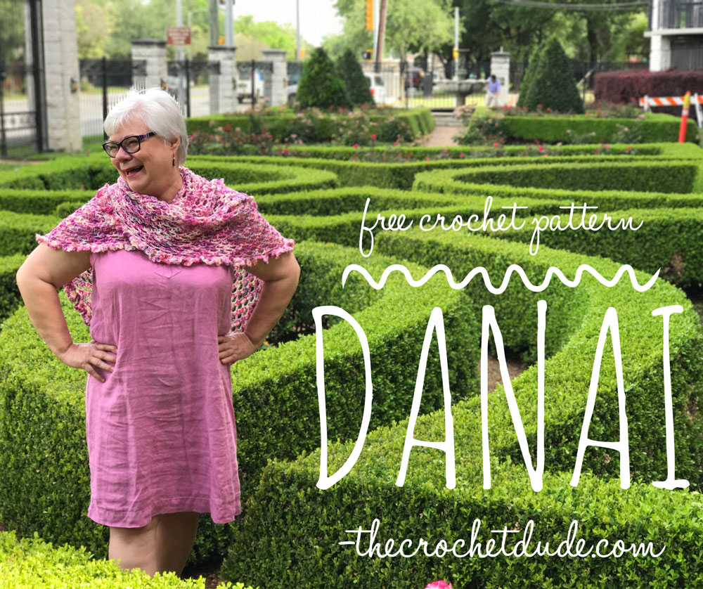 Free crochet shawl pattern: Danai - The Crochet Dude