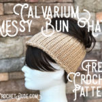 Free crochet pattern: Calvarium Messy Bun Hat