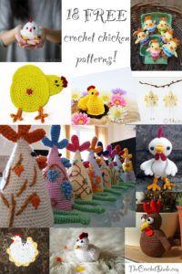 18 FREE crochet chicken patterns via TheCrochetDude.com