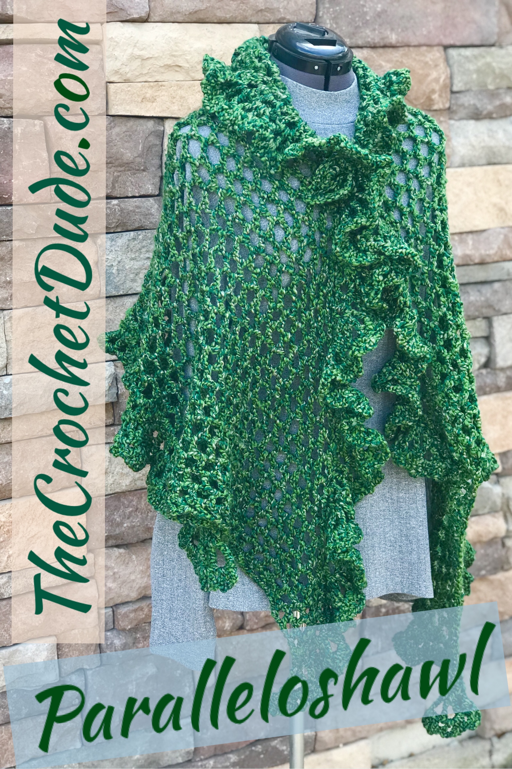 Free crochet pattern: Paralleloshawl by TheCrochetDude